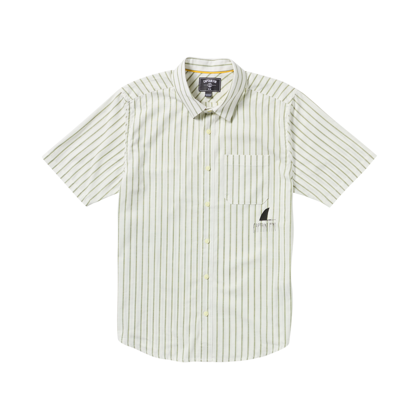 Shark Fin Short Sleeve Shirt - Light Army - Captain Fin Co.