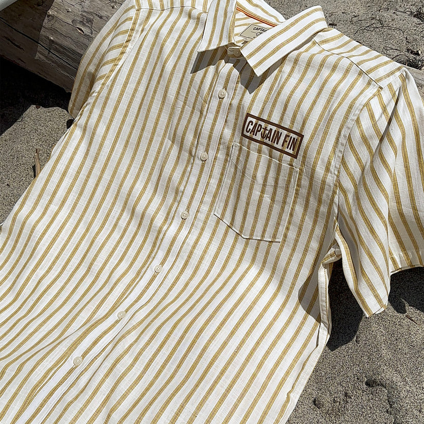 Bait Barge Short Sleeve Shirt - Mineral Yellow