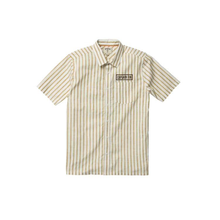 Bait Barge Short Sleeve Shirt - Mineral Yellow