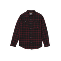 Marsh Lands Long Sleeve Flannel Shirt - Blk