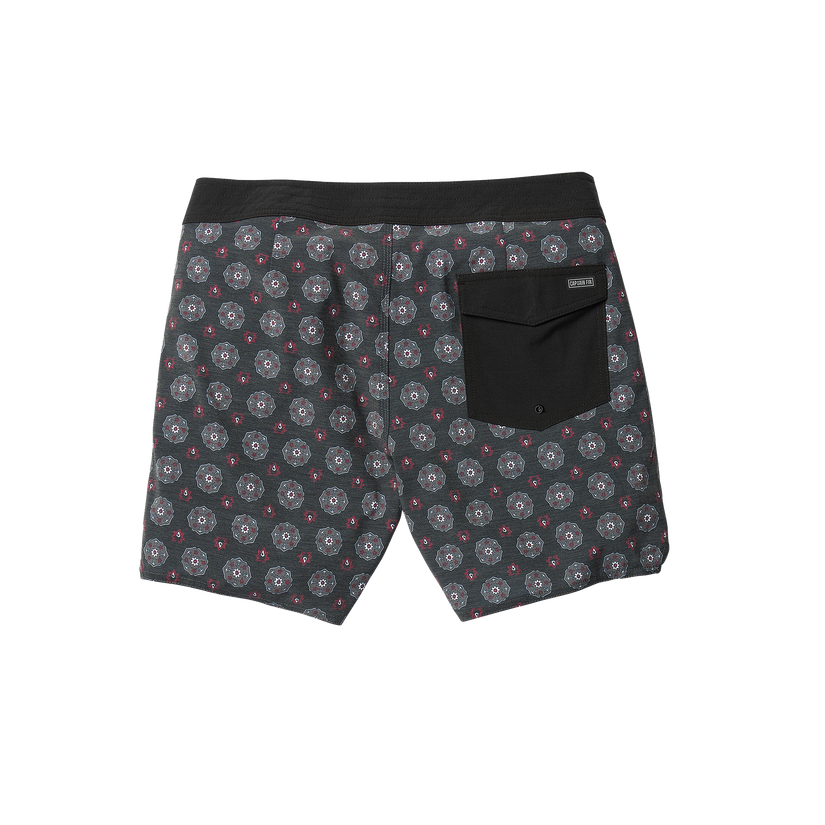 Voyager Paisley Boardshort - Black - Captain Fin Co.