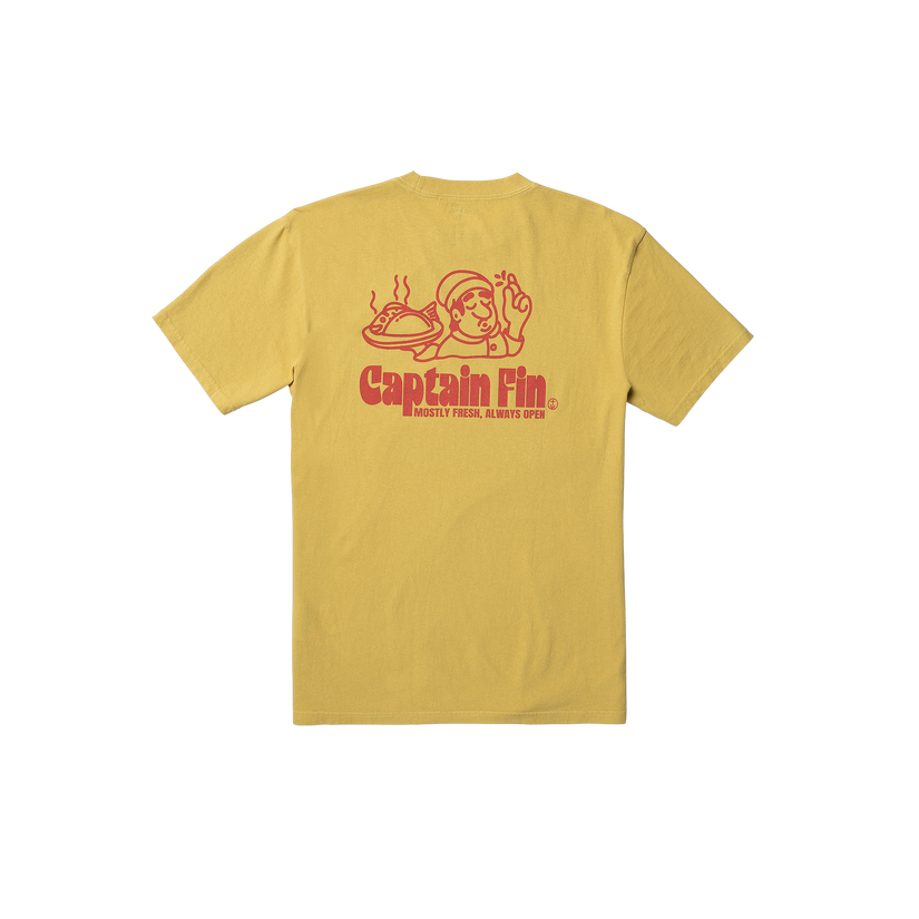 Mostly Fresh Short Sleeve Tee - Mineral Yellow - Captain Fin Co.