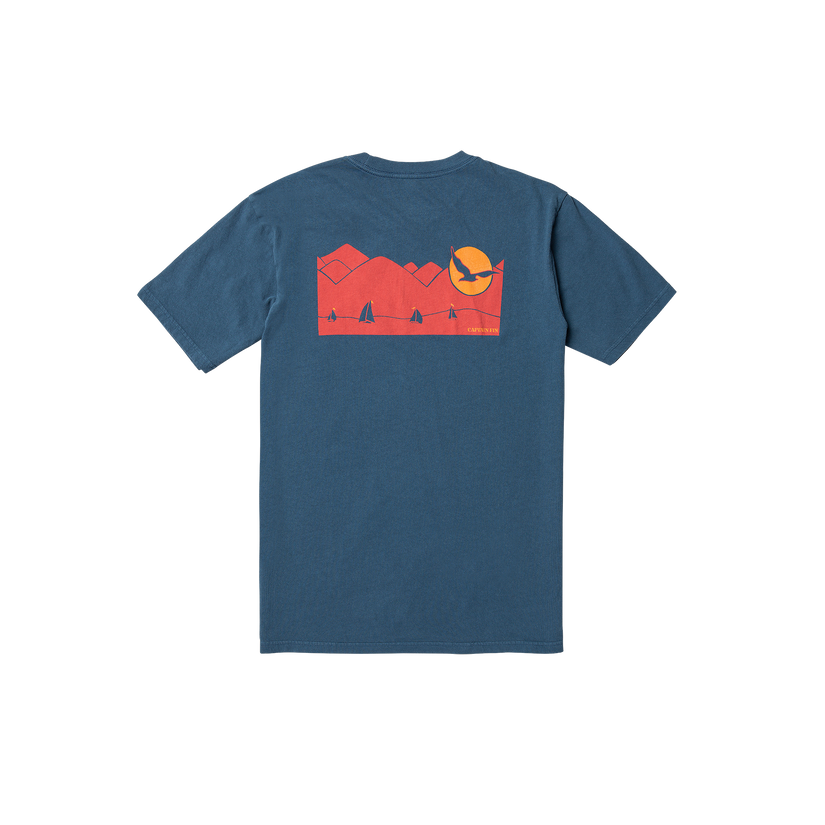 Sunrise Short Sleeve Tee - Dark Navy - Captain Fin Co.