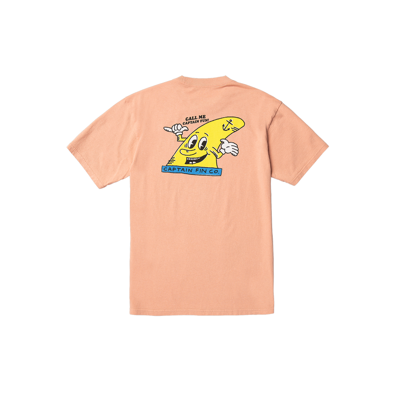 Captain Fun Short Sleeve Tee - Clay Orange - Captain Fin Co.