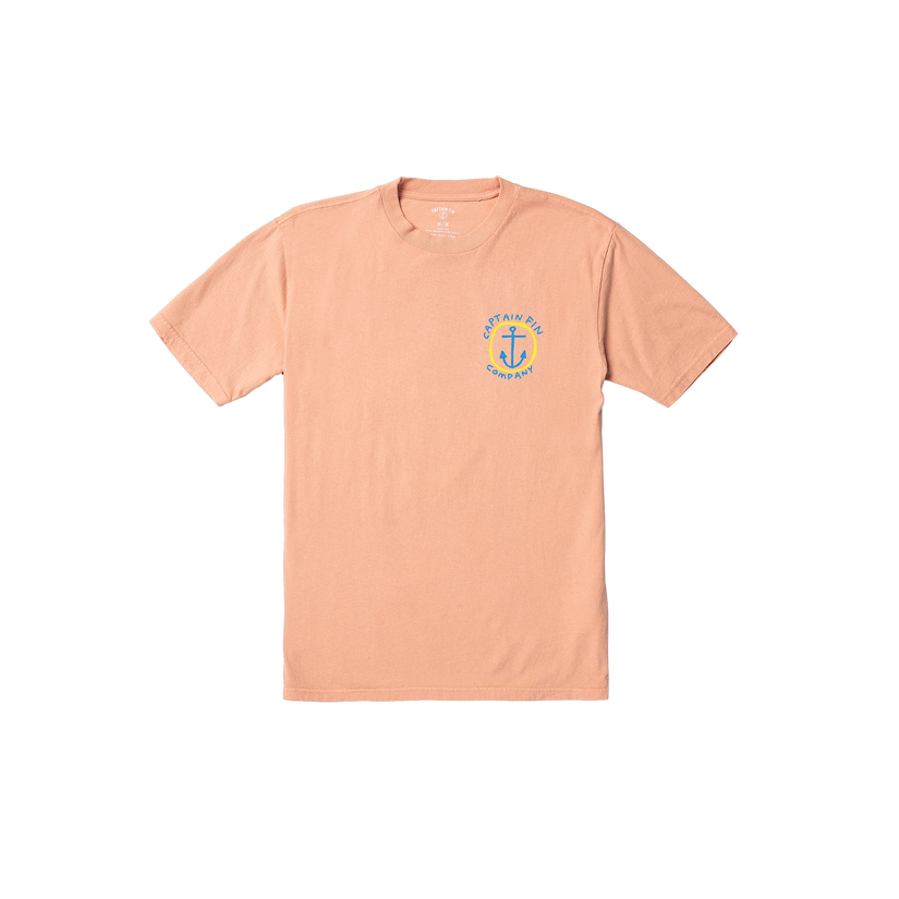 Captain Fun Short Sleeve Tee - Clay Orange - Captain Fin Co.