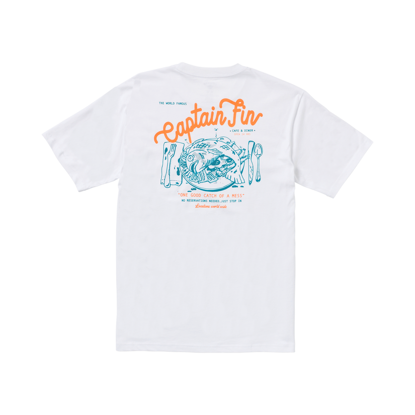 One Good Catch Short Sleeve Tee - White - Captain Fin Co.