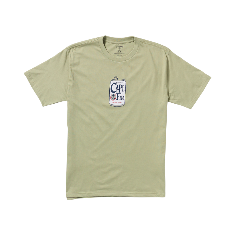 Captain Fun 120Z Short Sleeve Tee - Light Army - Captain Fin Co.
