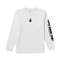 Fin Flame Long Sleeve Tee - White