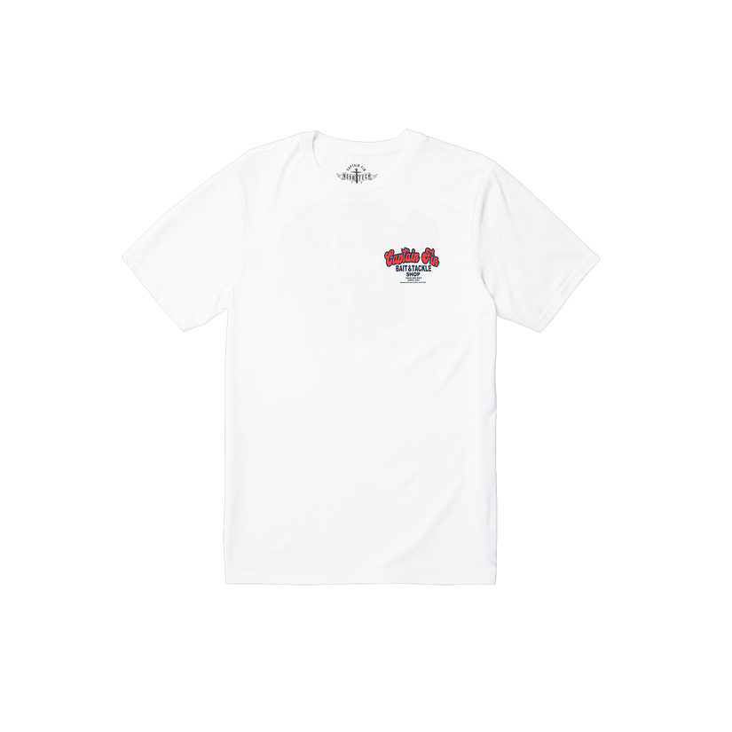 Tacklebird Short Sleeve Tee - White - Captain Fin Co.