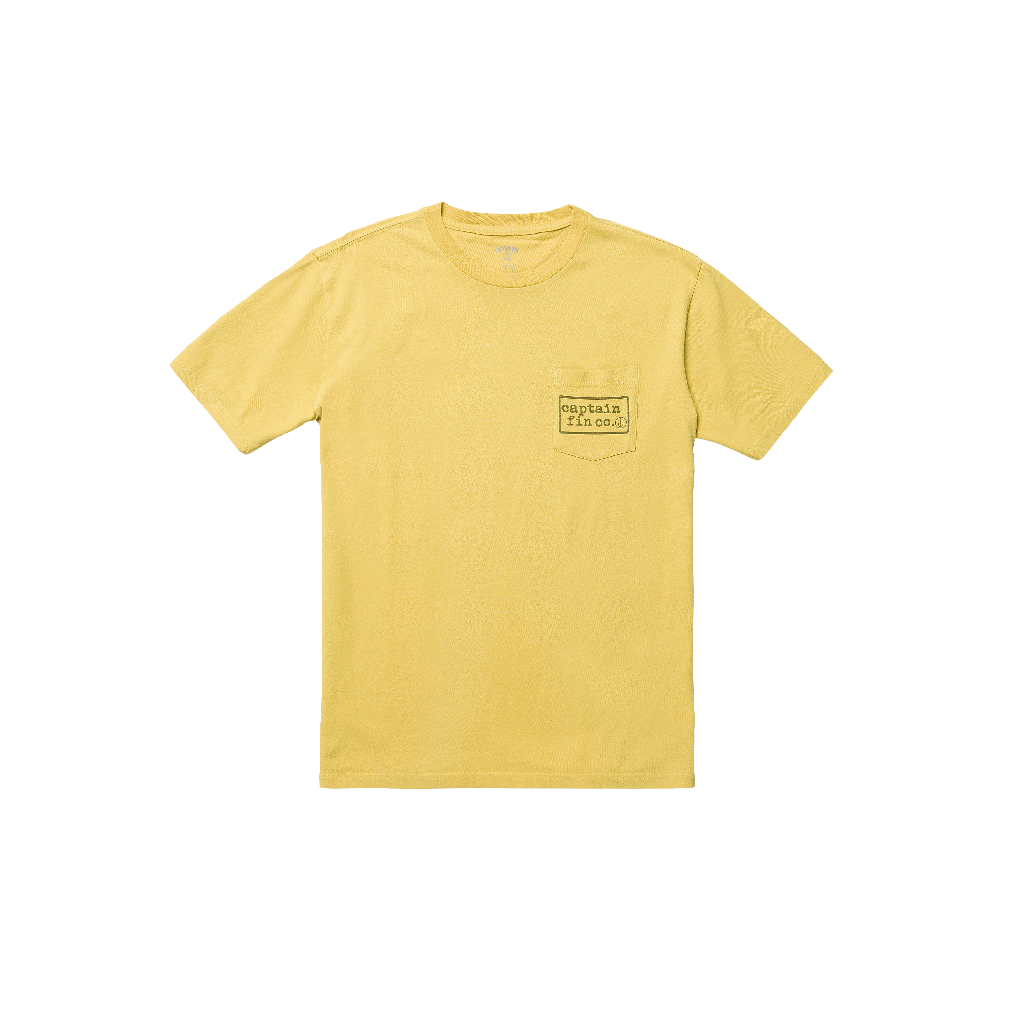Pocket Type Patch Short Sleeve Tee - Mineral Yellow