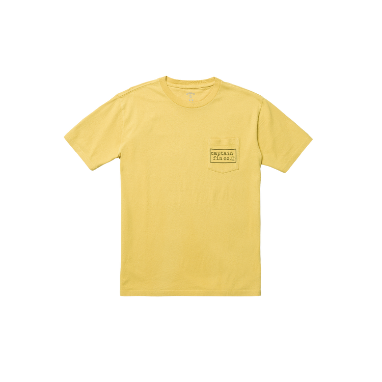 Pocket Type Patch Short Sleeve Tee - Mineral Yellow