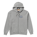 Nobody Surfs Zip Fleece - Heather Grey