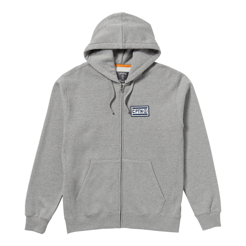 Nobody Surfs Zip Fleece - Heather Grey - Captain Fin Co.