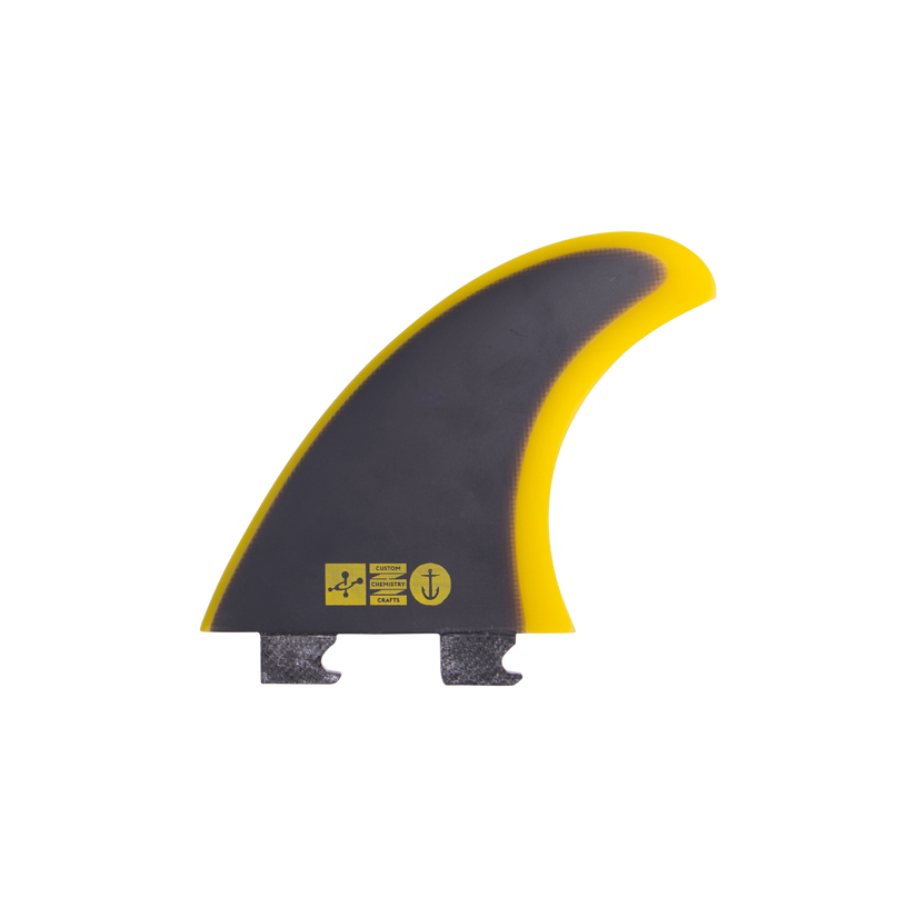 Chemistry Thruster - Black/Yellow - Snap In - Captain Fin Co.