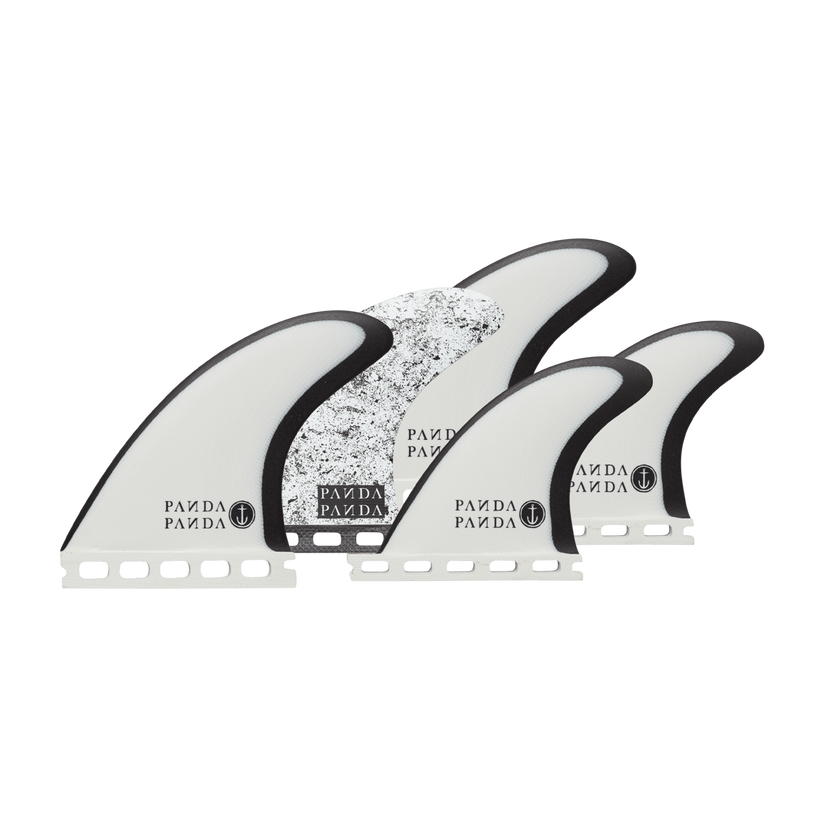 Panda 5 Fin - Black/White - Single Tab - Captain Fin Co.